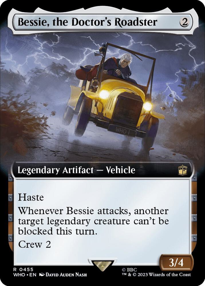 Bessie, the Doctors Roadster 455/331 (Universes Beyond: Doctor Who)  - Extended Art Foil | Good Games Cannington