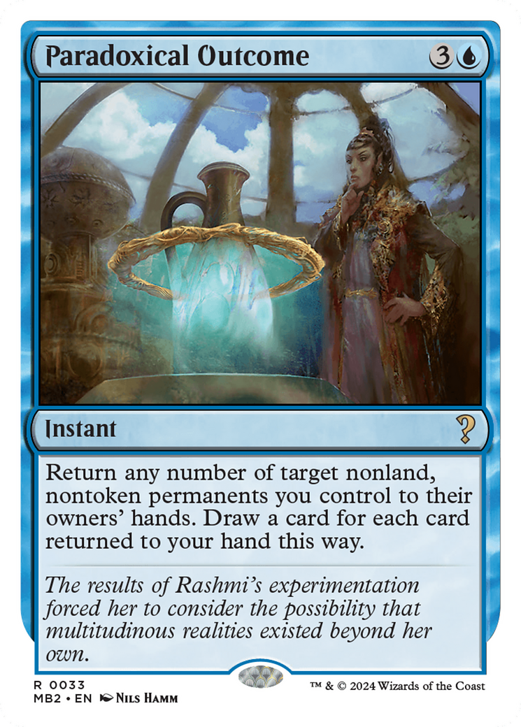Paradoxical Outcome (White Border) [Mystery Booster 2] | Good Games Cannington