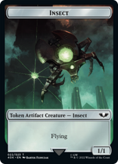 Necron Warrior // Insect Double-Sided (Surge Foil) [Warhammer 40,000 Tokens] | Good Games Cannington