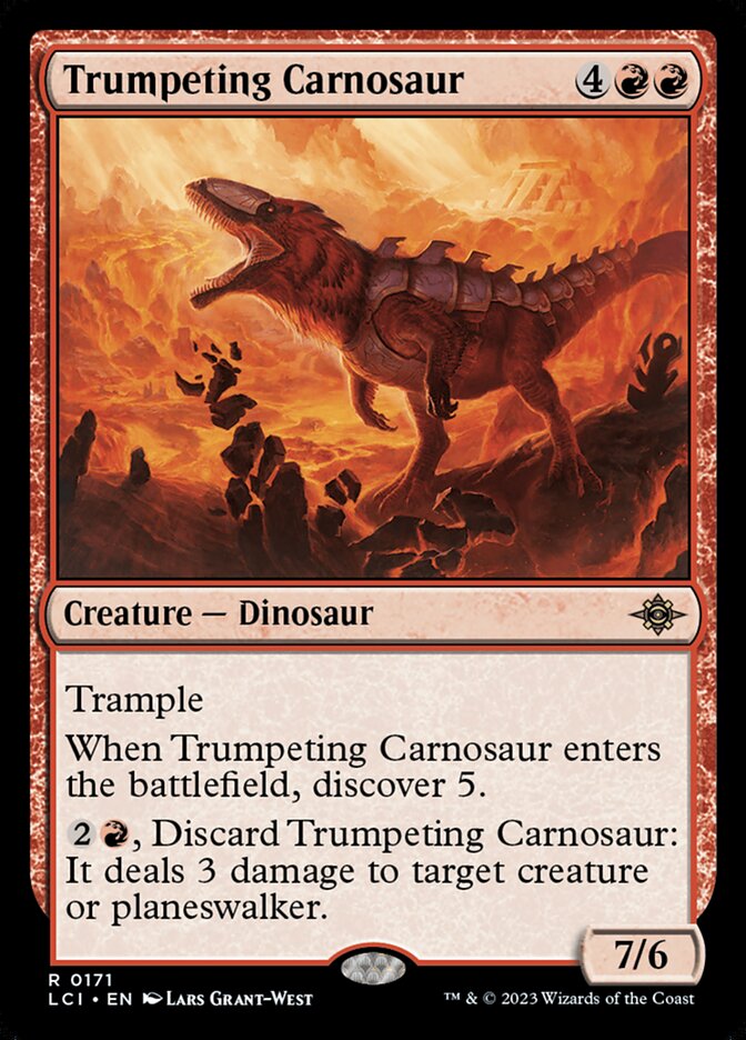 Trumpeting Carnosaur 171 (The Lost Caverns of Ixalan)  | Good Games Cannington