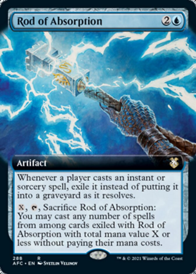 Rod of Absorption (Extended Art) [Dungeons & Dragons: Adventures in the Forgotten Realms Commander] | Good Games Cannington