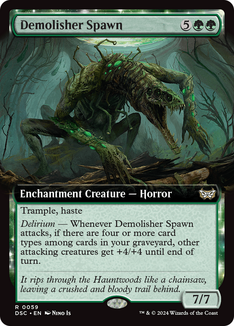 Demolisher Spawn (Extended Art) [Duskmourn: House of Horror Commander] | Good Games Cannington