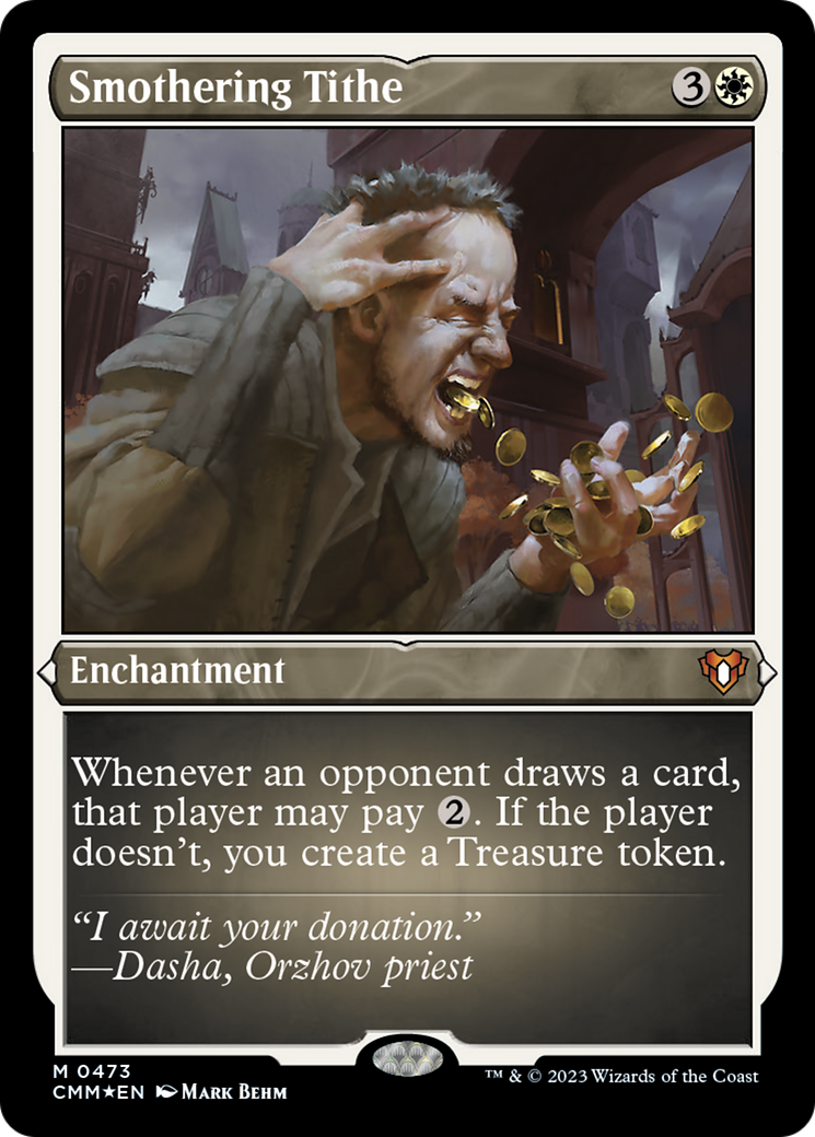 Smothering Tithe (Foil Etched) [Commander Masters] | Good Games Cannington