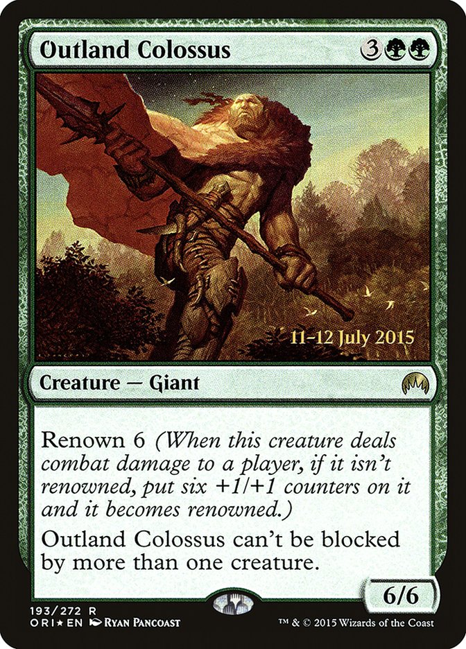 Outland Colossus [Magic Origins Prerelease Promos] | Good Games Cannington