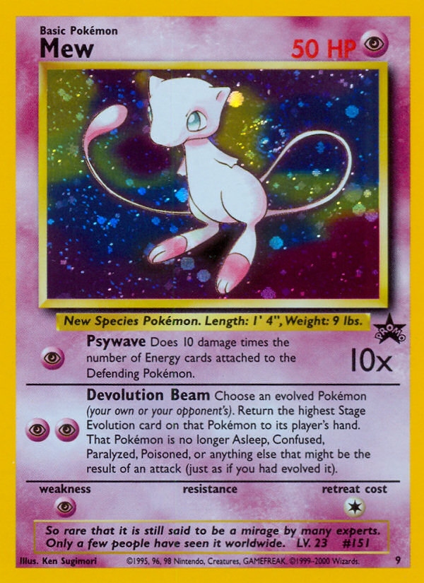Mew (9) [Wizards of the Coast: Black Star Promos] | Good Games Cannington