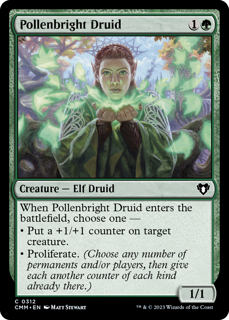 Pollenbright Druid [Commander Masters] | Good Games Cannington