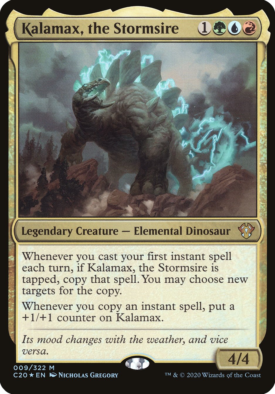 Kalamax, the Stormsire (Oversized) [Commander 2020 Oversized] | Good Games Cannington