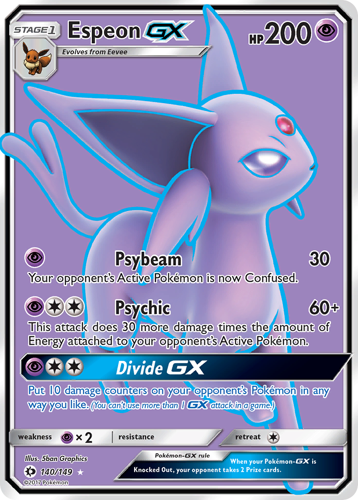 Espeon GX (140/149) [Sun & Moon: Base Set] | Good Games Cannington