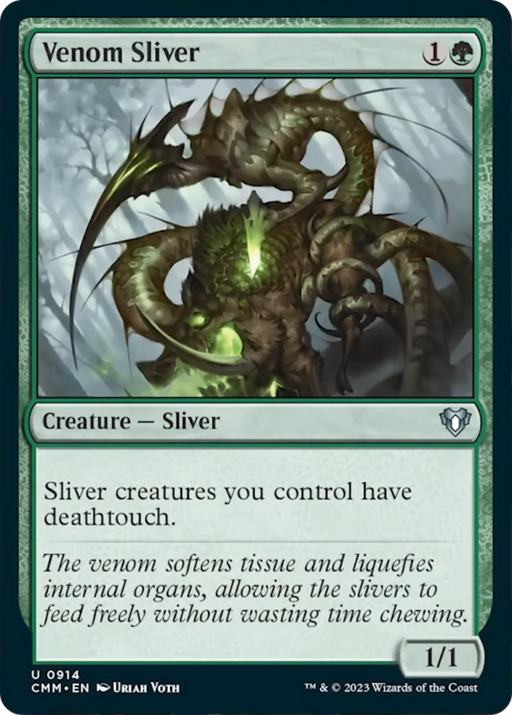 Venom Sliver [Commander Masters] | Good Games Cannington