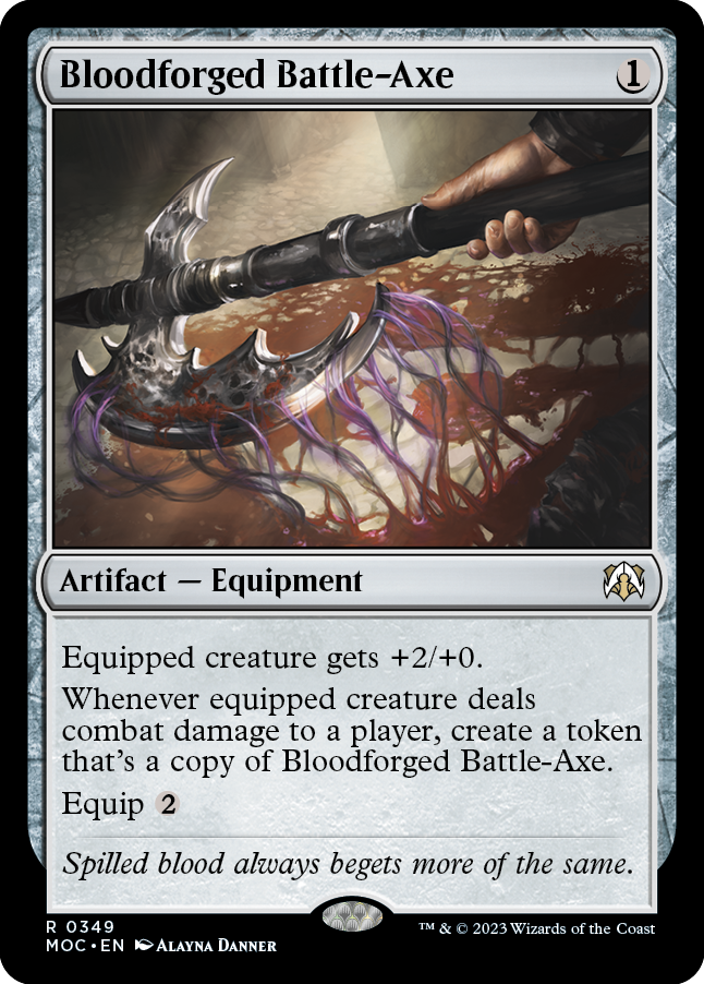 Bloodforged Battle-Axe [March of the Machine Commander] | Good Games Cannington