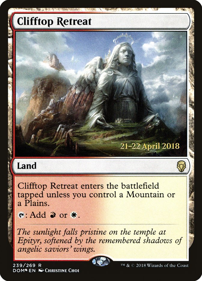 Clifftop Retreat [Dominaria Prerelease Promos] | Good Games Cannington