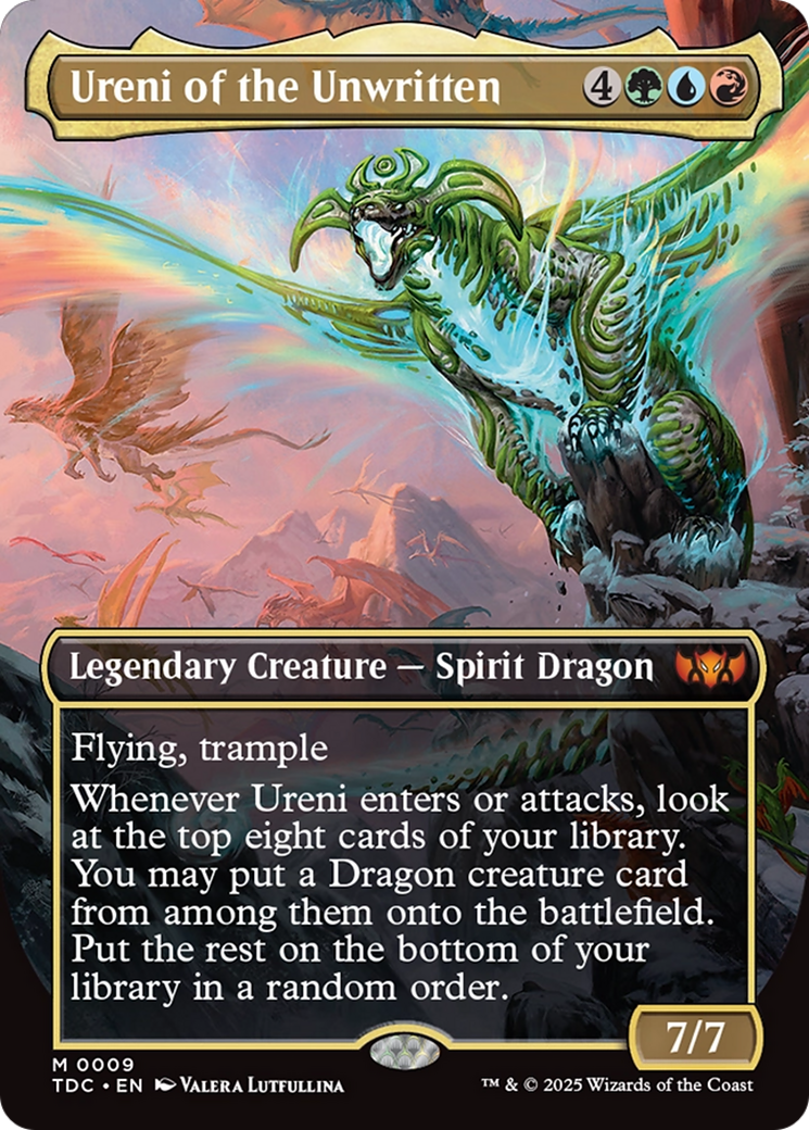 Ureni of the Unwritten (Borderless) [Tarkir: Dragonstorm Commander] | Good Games Cannington