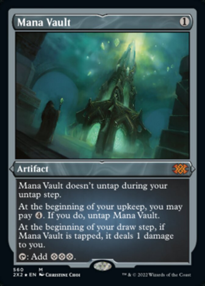 Mana Vault (Foil Etched) [Double Masters 2022] | Good Games Cannington