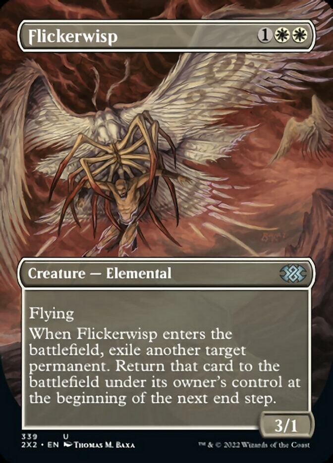 Flickerwisp (Borderless Alternate Art) [Double Masters 2022] | Good Games Cannington