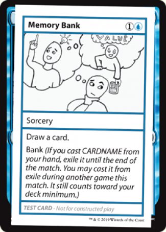Memory Bank (2021 Edition) [Mystery Booster Playtest Cards] | Good Games Cannington