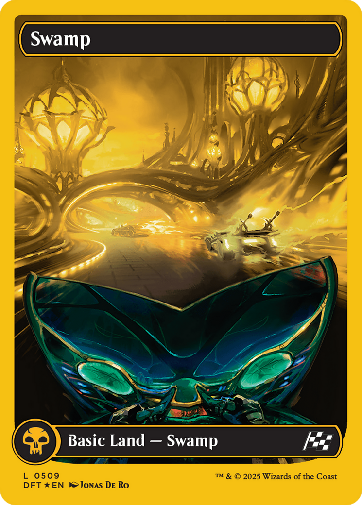 Swamp (0509) (First-Place Foil) [Aetherdrift] | Good Games Cannington