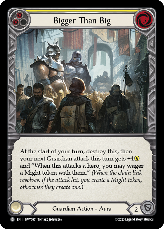 Bigger Than Big (Yellow) [HVY087] (Heavy Hitters)  Rainbow Foil | Good Games Cannington