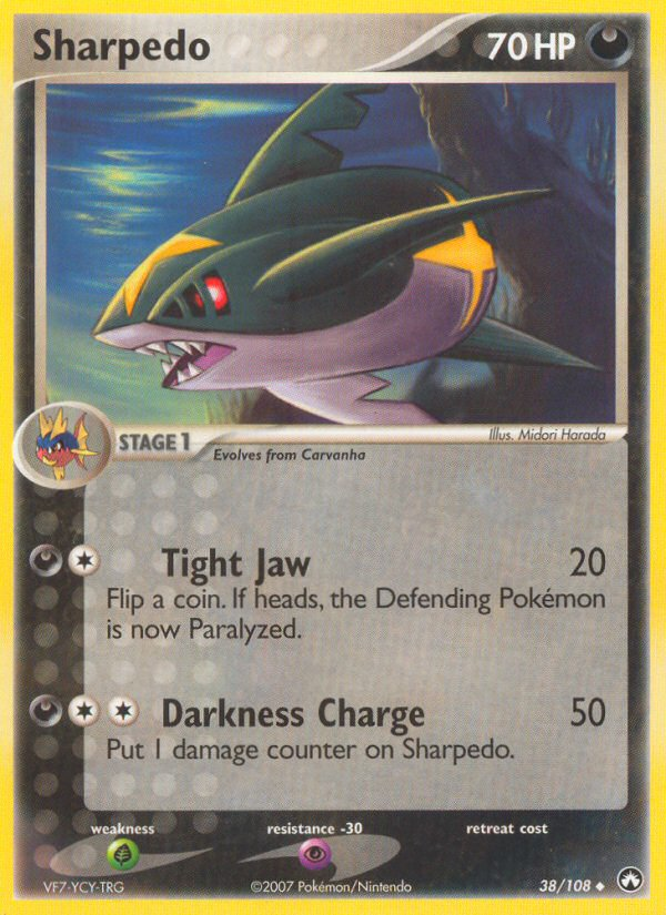 Sharpedo (38/108) [EX: Power Keepers] | Good Games Cannington
