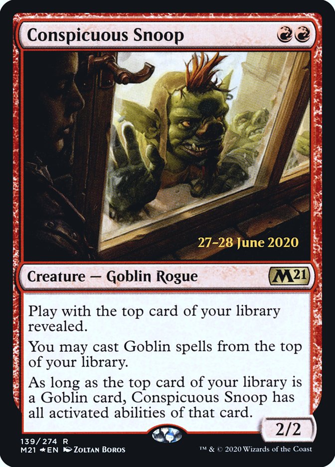 Conspicuous Snoop [Core Set 2021 Prerelease Promos] | Good Games Cannington