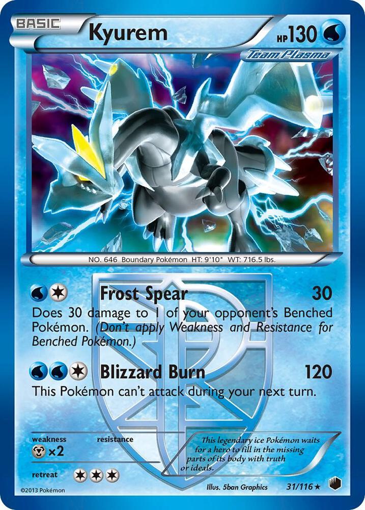 Kyurem Team Plasma 31/116 (Plasma Freeze)  - Holofoil | Good Games Cannington
