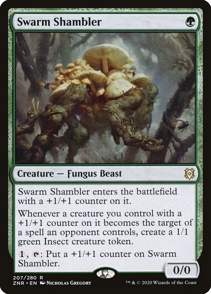 Swarm Shambler 207 (Zendikar Rising)  - Foil | Good Games Cannington