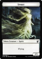 Spirit // Human Double-Sided Token [Commander 2019 Tokens] | Good Games Cannington