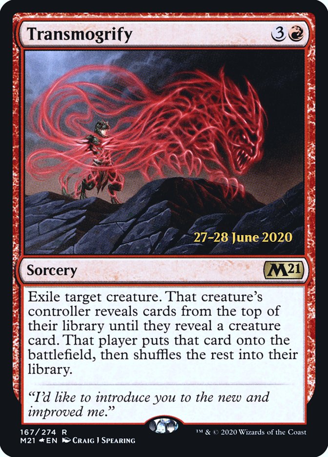 Transmogrify [Core Set 2021 Prerelease Promos] | Good Games Cannington