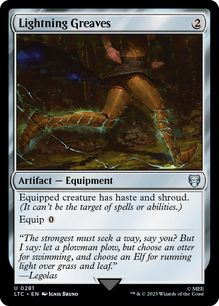 Lightning Greaves [The Lord of the Rings: Tales of Middle-Earth Commander] | Good Games Cannington