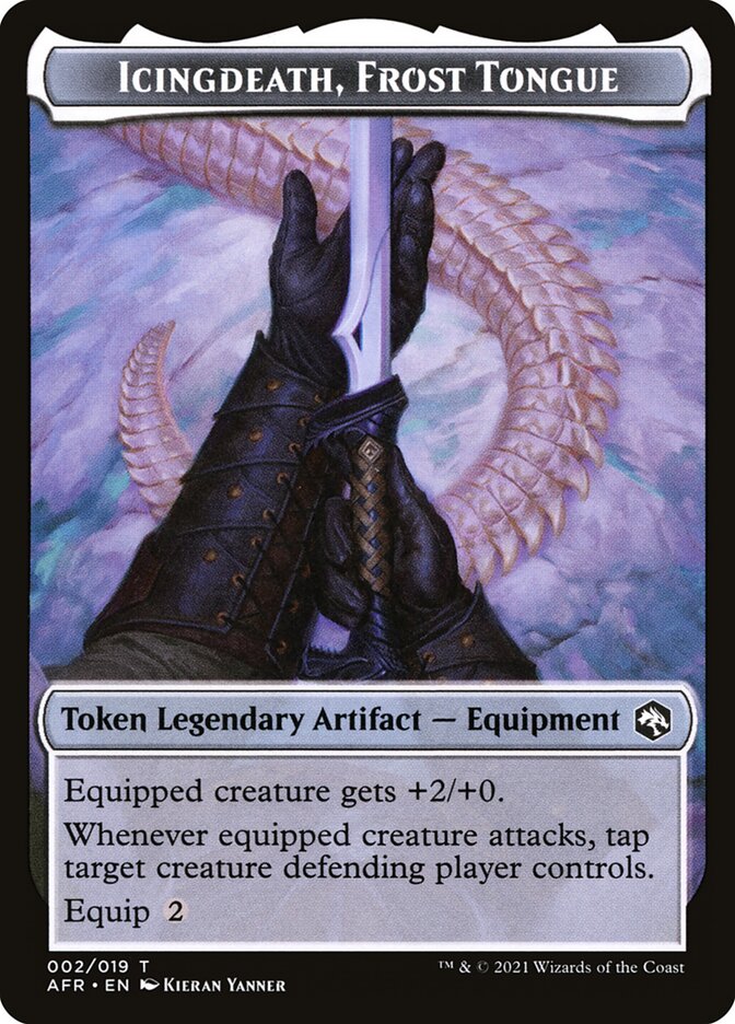 Icingdeath, Frost Tongue Token [Dungeons & Dragons: Adventures in the Forgotten Realms Tokens] | Good Games Cannington