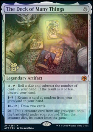 The Deck of Many Things [Dungeons & Dragons: Adventures in the Forgotten Realms Prerelease Promos] | Good Games Cannington