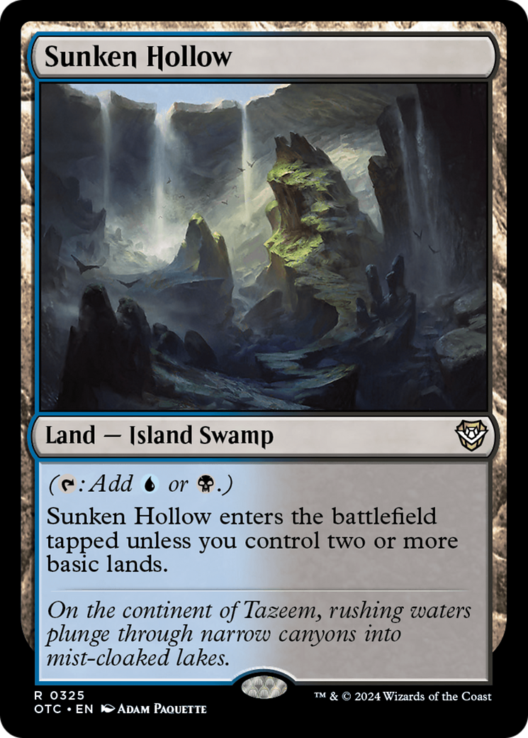 Sunken Hollow [Outlaws of Thunder Junction Commander] | Good Games Cannington