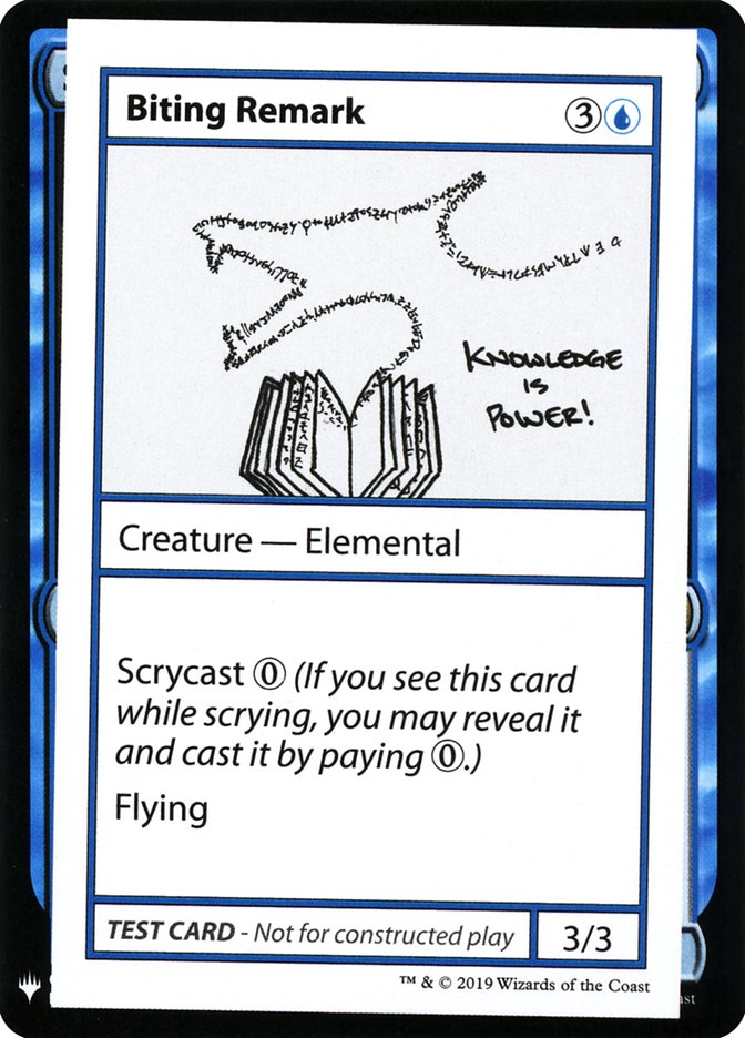 Biting Remark [Mystery Booster Playtest Cards] | Good Games Cannington