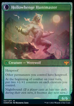 Avabruck Caretaker // Hollowhenge Huntmaster [Innistrad: Crimson Vow Prerelease Promos] | Good Games Cannington
