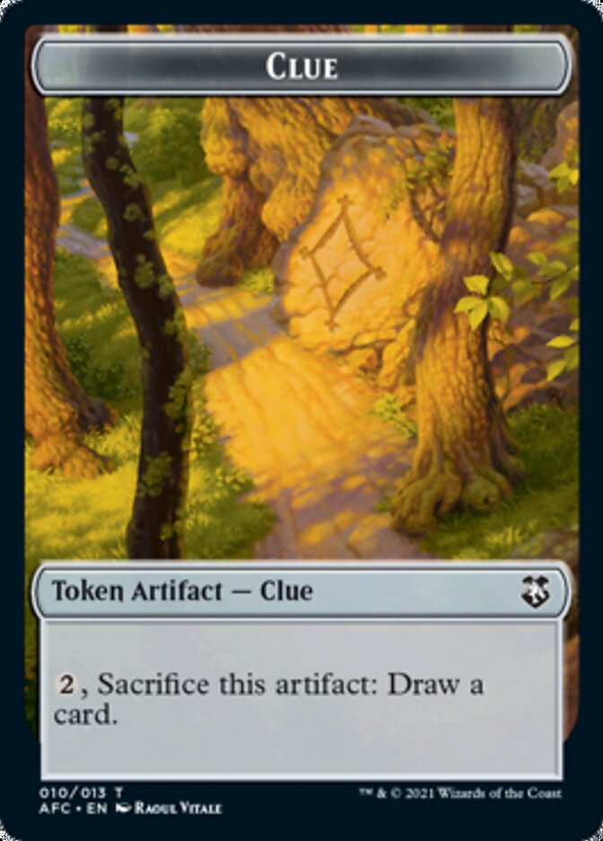 Clue // Goblin Double-Sided Token [Dungeons & Dragons: Adventures in the Forgotten Realms Commander Tokens] | Good Games Cannington