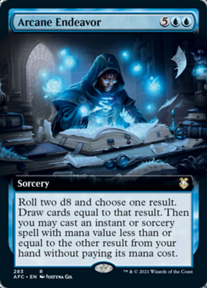 Arcane Endeavor (Extended Art) [Dungeons & Dragons: Adventures in the Forgotten Realms Commander] | Good Games Cannington