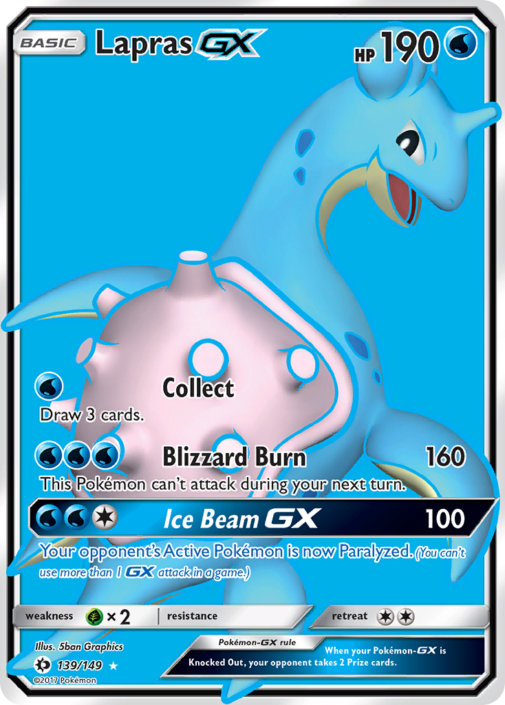 Lapras GX (139/149) [Sun & Moon: Base Set] | Good Games Cannington