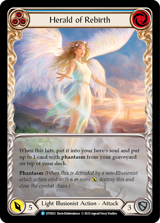 Herald of Rebirth (Blue) [DTD022] (Dusk Till Dawn) | Good Games Cannington