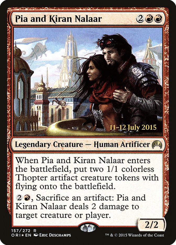 Pia and Kiran Nalaar [Magic Origins Prerelease Promos] | Good Games Cannington
