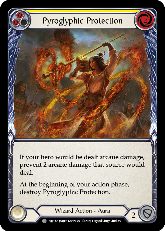 Pyroglyphic Protection (Yellow) [EVR132] (Everfest)  1st Edition Normal | Good Games Cannington