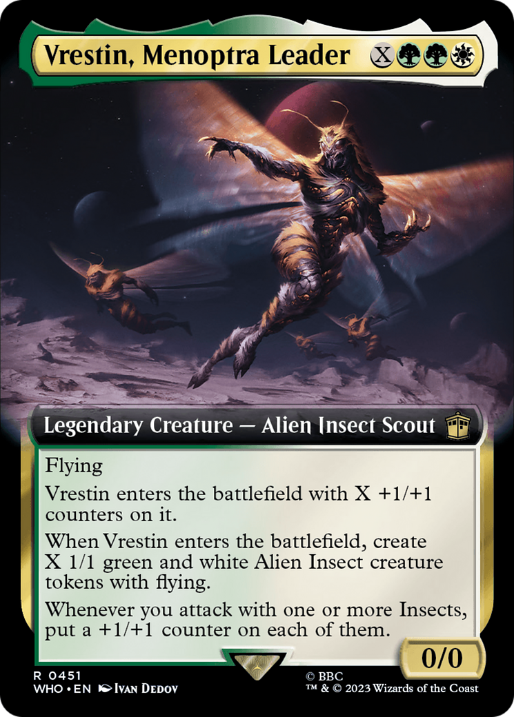 Vrestin, Menoptra Leader (Extended Art) [Doctor Who] | Good Games Cannington
