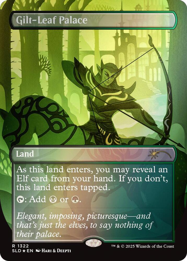 Gilt-Leaf Palace 1322 (Secret Lair Drop Series)  - Borderless Rainbow Foil | Good Games Cannington