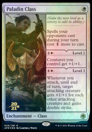 Paladin Class [Dungeons & Dragons: Adventures in the Forgotten Realms Prerelease Promos] | Good Games Cannington