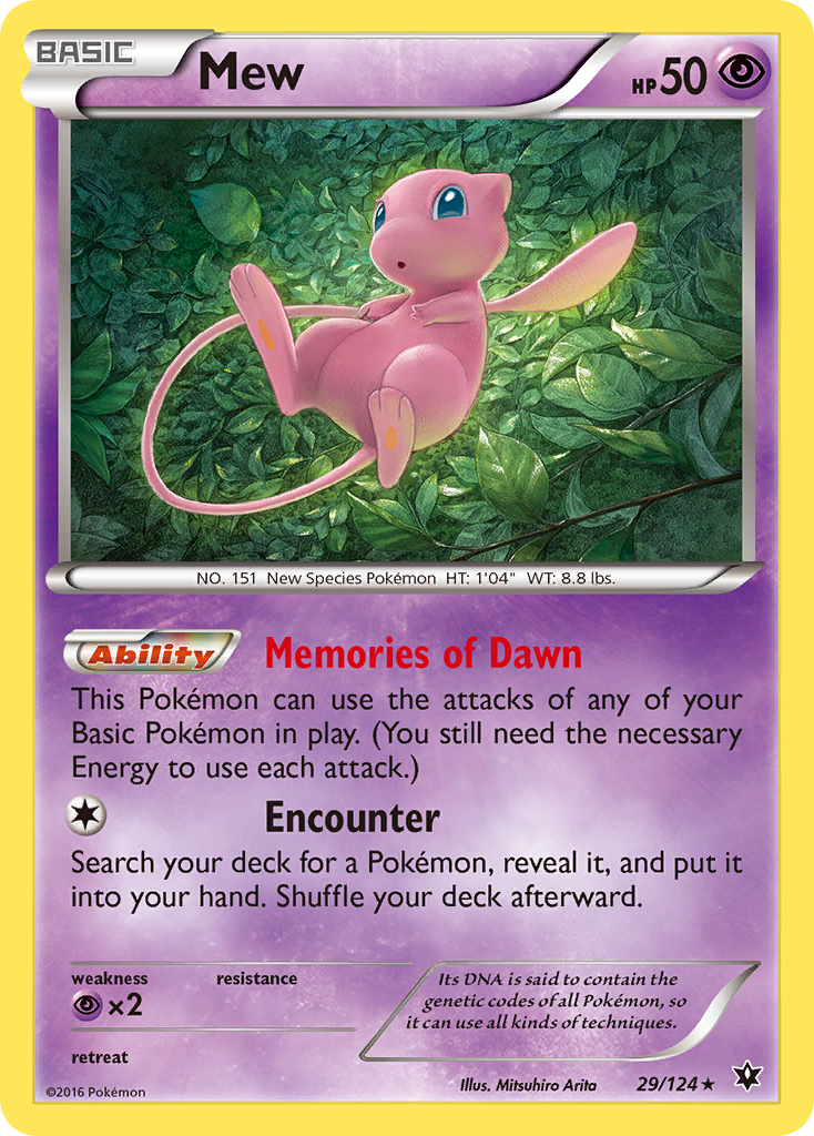 Mew (29/124) [XY: Fates Collide] | Good Games Cannington