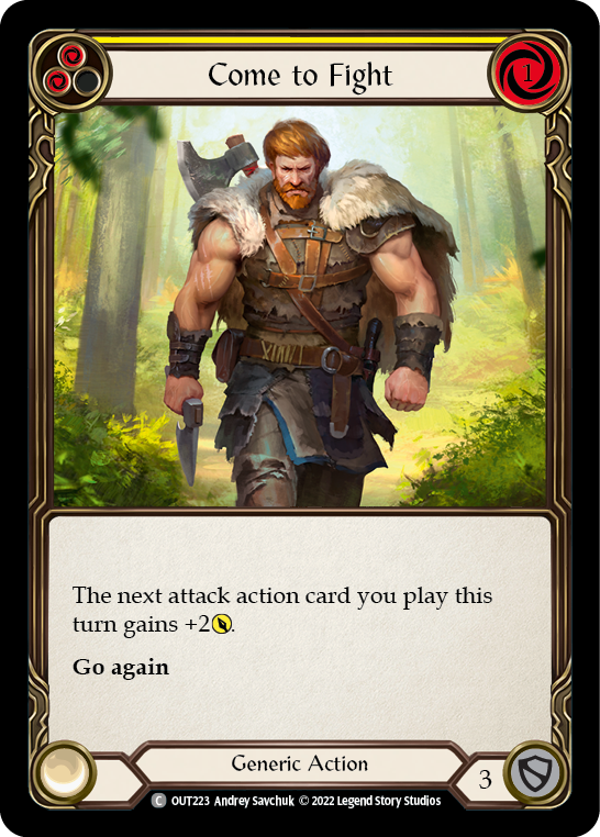 Come to Fight (Yellow) [OUT223] (Outsiders) | Good Games Cannington