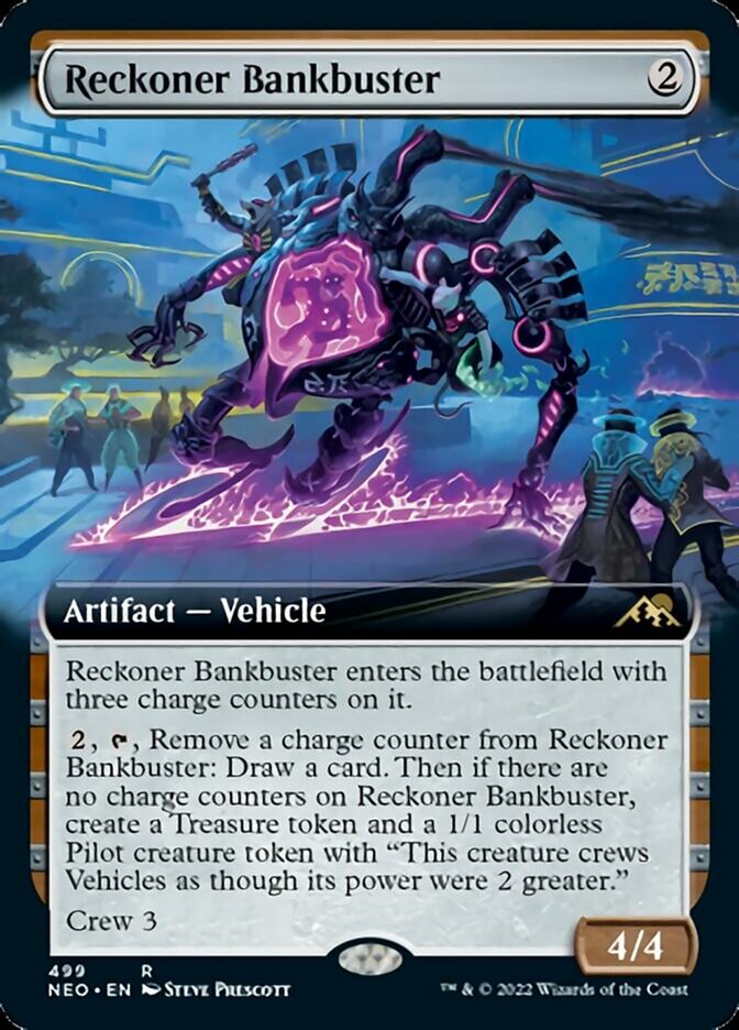 Reckoner Bankbuster (Extended Art) [Kamigawa: Neon Dynasty] | Good Games Cannington