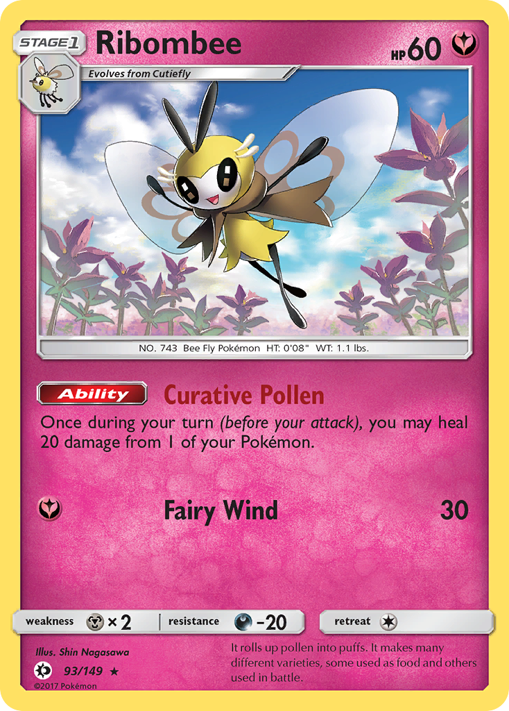 Ribombee (93/149) [Sun & Moon: Base Set] | Good Games Cannington