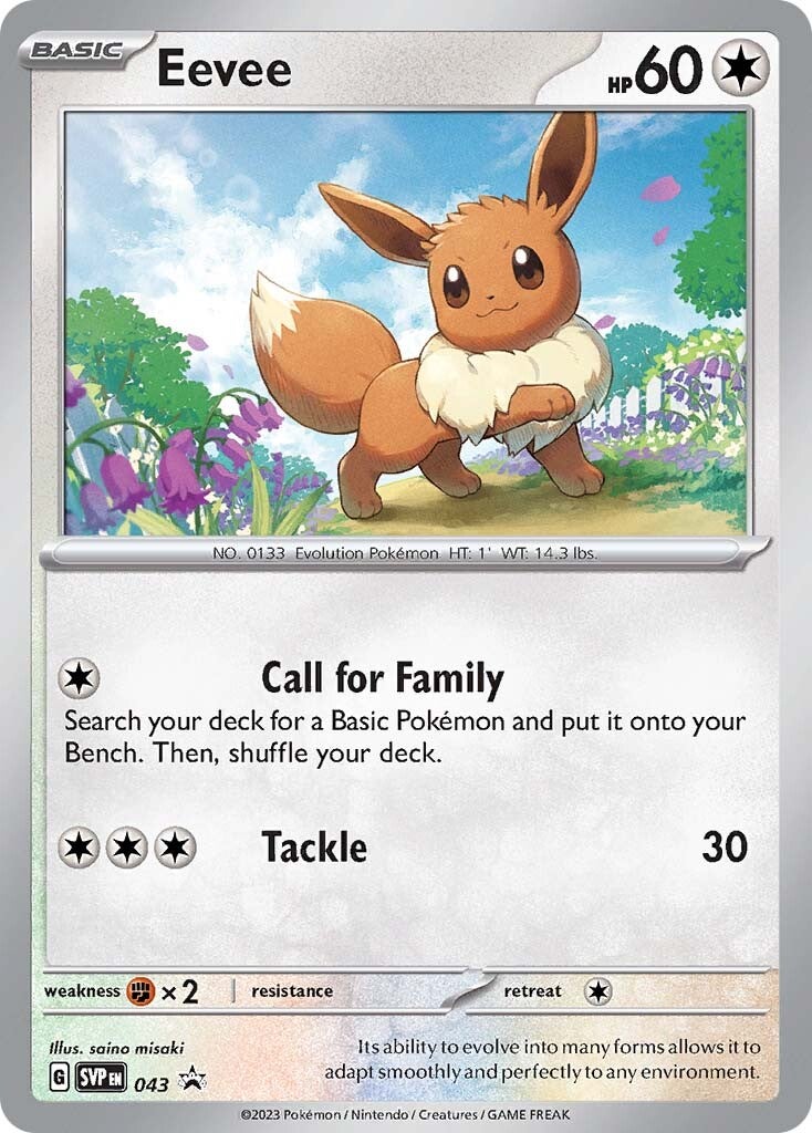 Eevee (043) [Scarlet & Violet: Black Star Promos] | Good Games Cannington