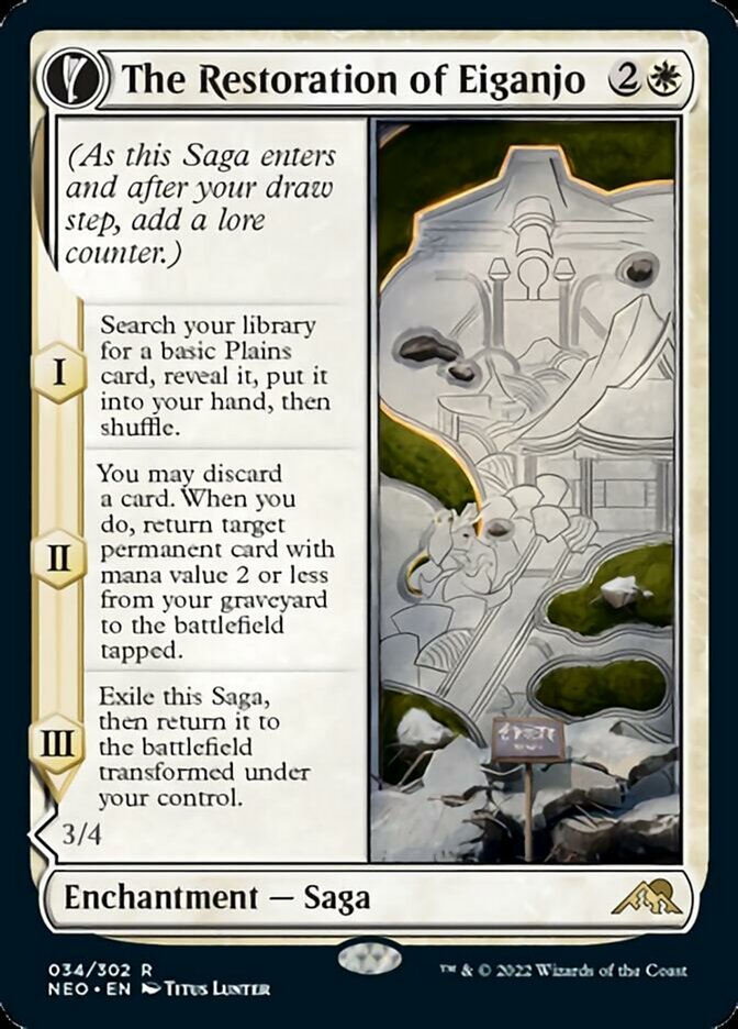 The Restoration of Eiganjo // Architect of Restoration [Kamigawa: Neon Dynasty] | Good Games Cannington
