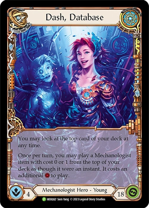 Dash, Database [HER097] (Promo)  Rainbow Foil | Good Games Cannington