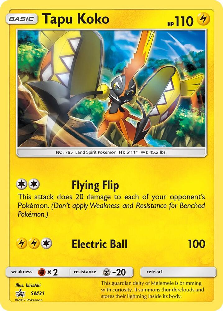Tapu Koko SM31 (SM Promos)  - Holofoil | Good Games Cannington